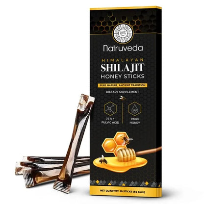 Shilajit Honey Sticks – Pure Himalayan Shilajit Resin Infused with Natural Honey