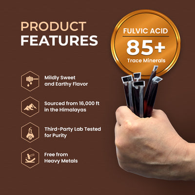Shilajit Honey Sticks –  Pure Himalayan Shilajit Resin Infused with Natural Honey