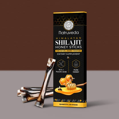 Shilajit Honey Sticks –  Pure Himalayan Shilajit Resin Infused with Natural Honey