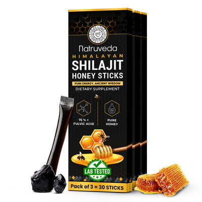 Shilajit Honey Sticks –  Pure Himalayan Shilajit Resin Infused with Natural Honey