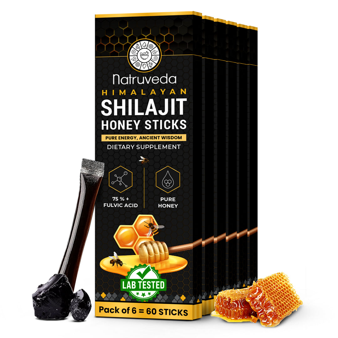 Shilajit Honey Sticks –  Pure Himalayan Shilajit Resin Infused with Natural Honey